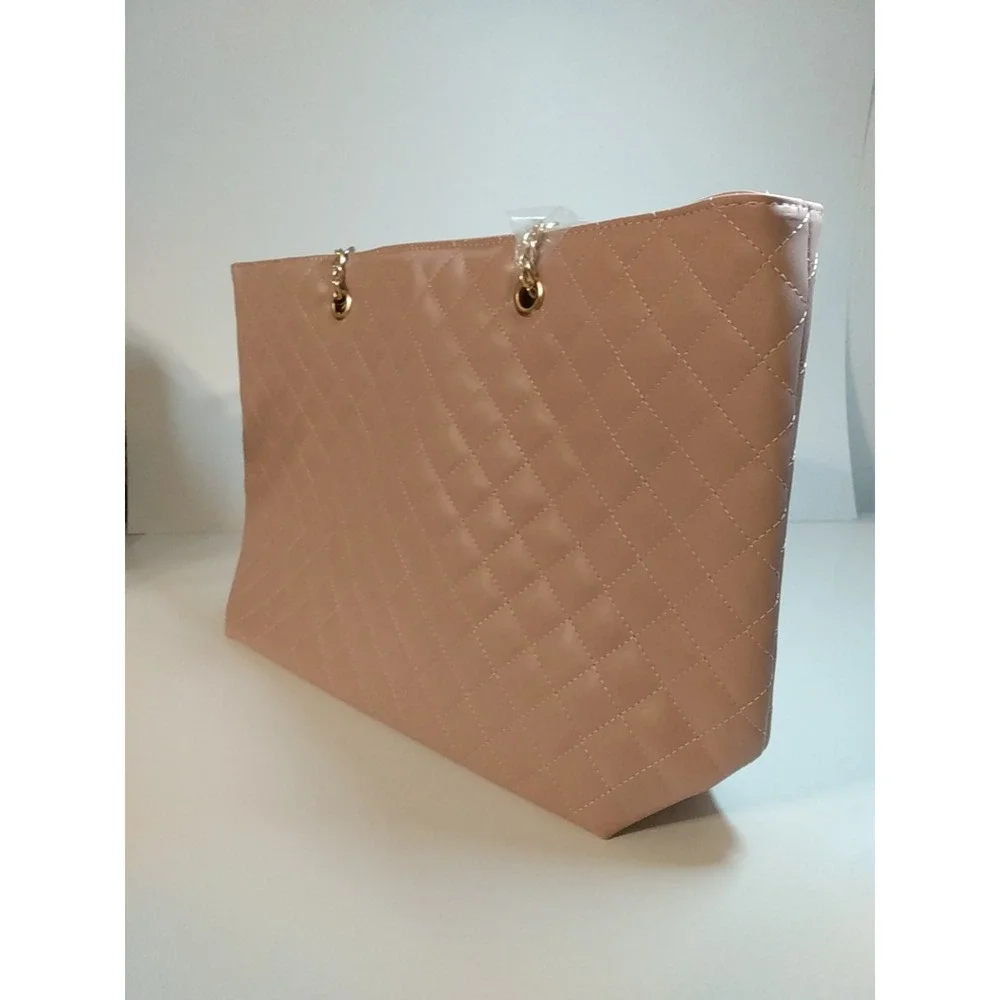 Badgley Mischka BMH-108 Blush Pink Quilted Chain Strap Bag Tote NWT MSRP $129
